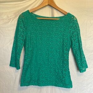 Banana Republic 3/4 sleeve lace top